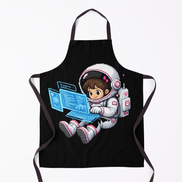 Item preview, Cute Pixel Art Astronaut Girl Hacker designed and sold by GlitchRaven.
