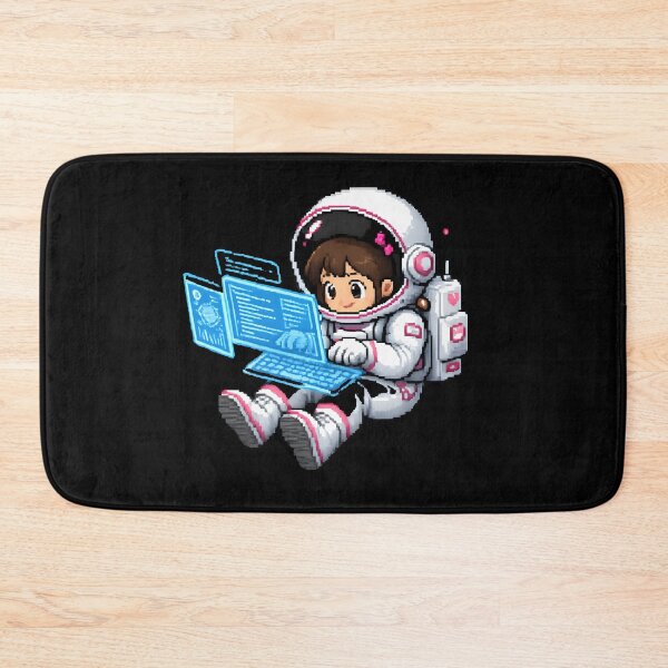 Item preview, Cute Pixel Art Astronaut Girl Hacker designed and sold by GlitchRaven.