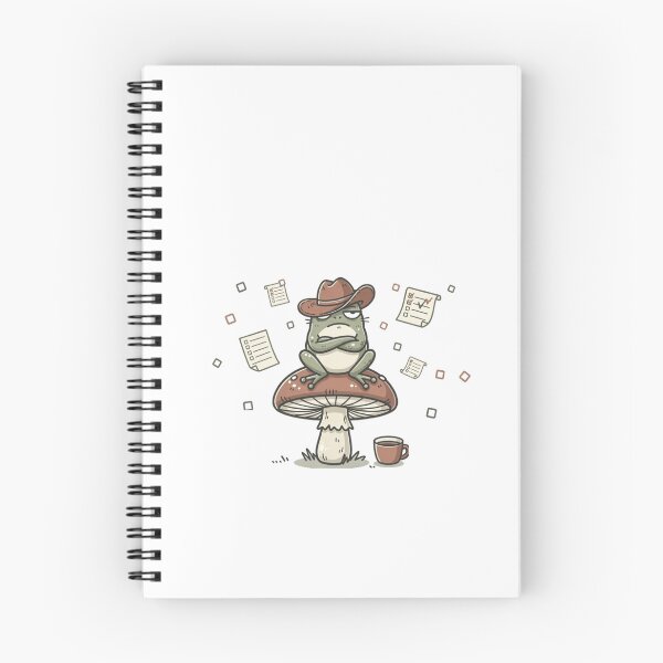 Item preview, Cowboy Frog On Mushroom Pocket Creatures Funny Animal  designed and sold by Panom Suavichien.
