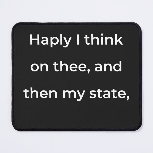 Item preview, "Haply I think on thee, and then my state," - print white designed and sold by ariksworld.