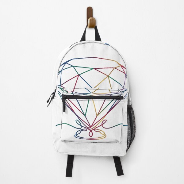 Item preview, Rainbow Continuous Line Diamond Minimalist Illustration designed and sold by PixorStudio.