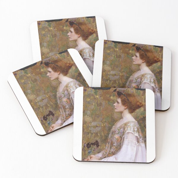 Item preview, Albert Herter, Redhead in an Embroidered Dress, 1894 designed and sold by L'Atelier 1888.