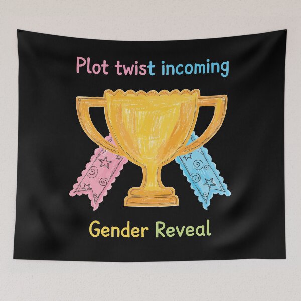 Item preview, Gender Reveal Plot Twist Incoming Baby Shower designed and sold by LuminOrb.