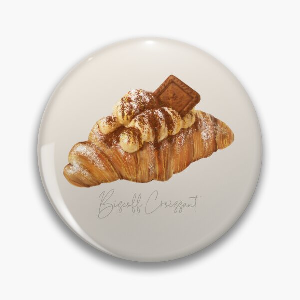 Item preview, French Bakery Pastries | Biscoff Croissant Art designed and sold by simplepaperplan.