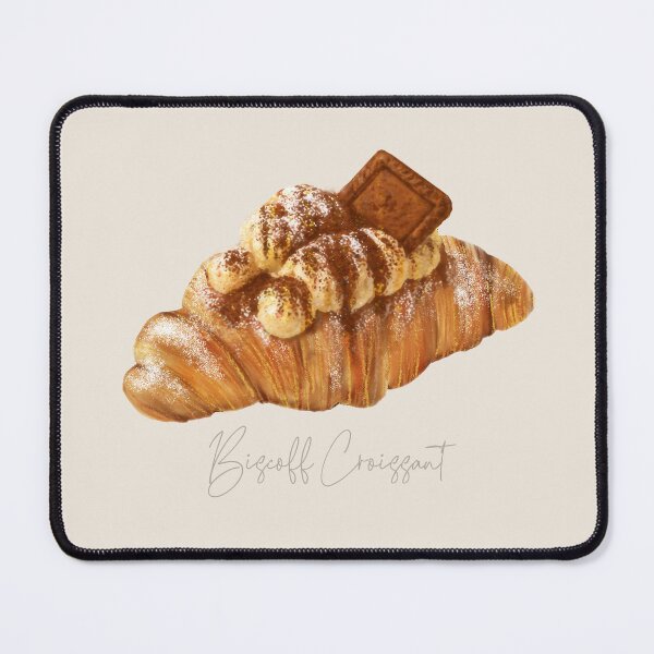 Item preview, French Bakery Pastries | Biscoff Croissant Art designed and sold by simplepaperplan.