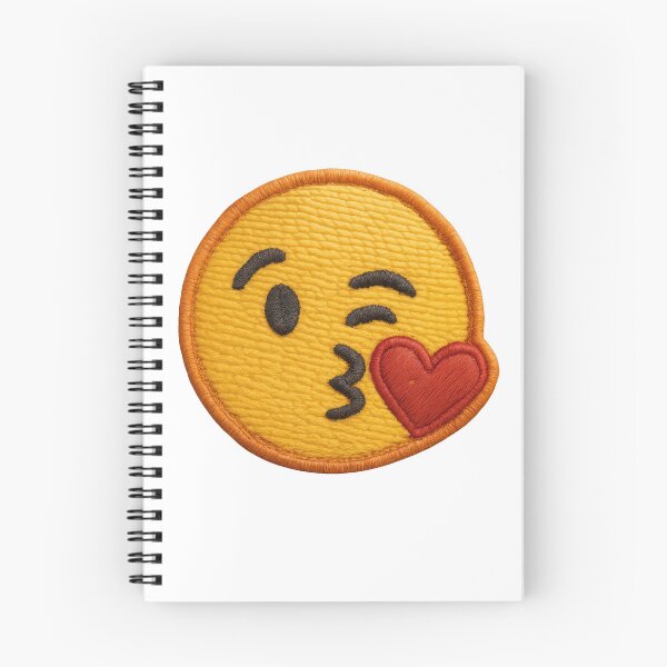 Item preview, Kissing smiley patch with heart designed and sold by Mauswohn.