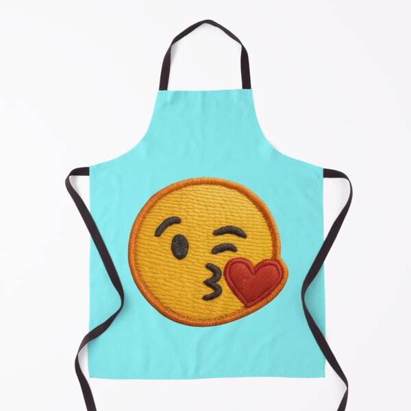 Item preview, Kissing smiley patch with heart designed and sold by Mauswohn.
