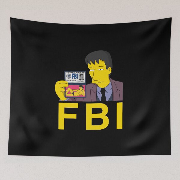 Item preview, Fox Mulder FBI Simpsons designed and sold by rockbottomau.