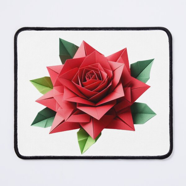 Item preview, Origami style rose flower designed and sold by ArtNames.