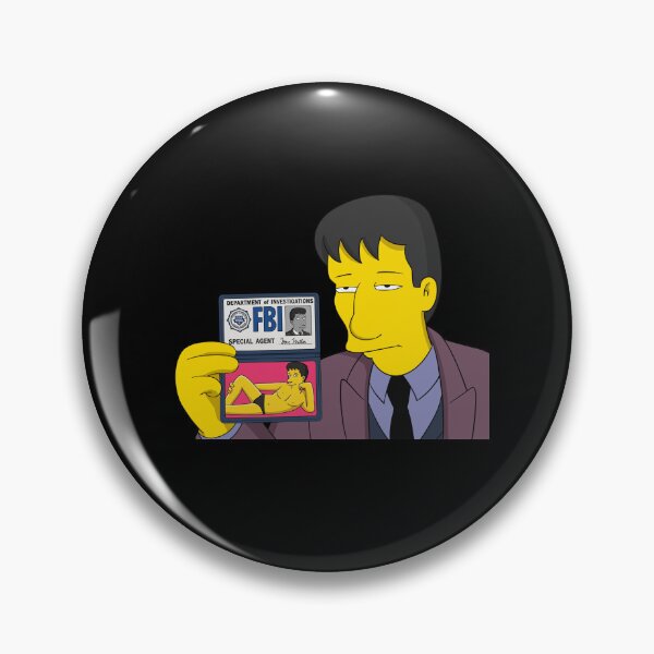 Item preview, Fox Mulder FBI Simpsons designed and sold by rockbottomau.