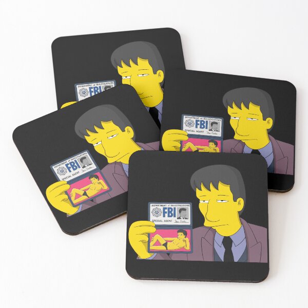 Item preview, Fox Mulder FBI Simpsons designed and sold by rockbottomau.