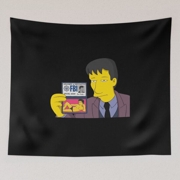 Item preview, Fox Mulder FBI Simpsons designed and sold by rockbottomau.