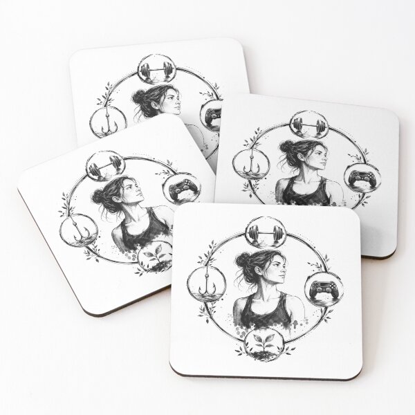 Item preview, Fitness Gaming Fishing Girl designed and sold by InkNovaLab.