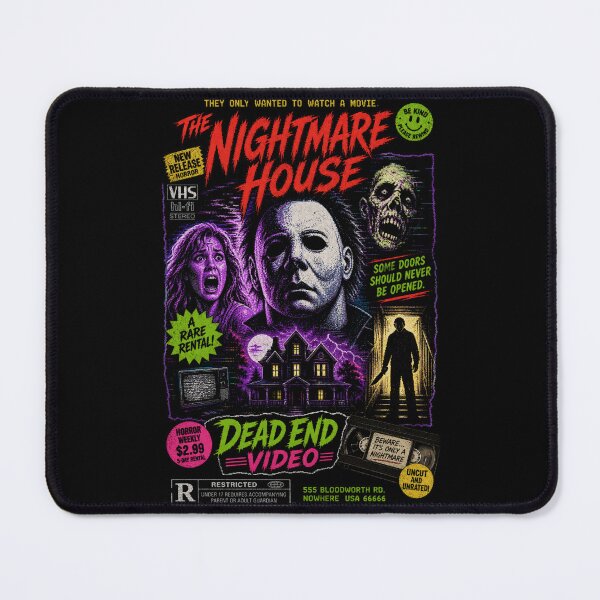 Item preview, Retro VHS Horror Poster – The Nightmare House Slasher Vintage 80s Aesthetic designed and sold by TheClockOutClub.