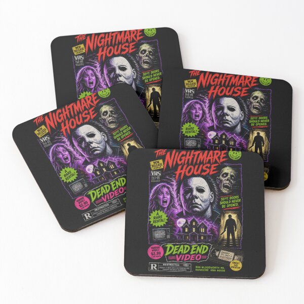Item preview, Retro VHS Horror Poster – The Nightmare House Slasher Vintage 80s Aesthetic designed and sold by TheClockOutClub.