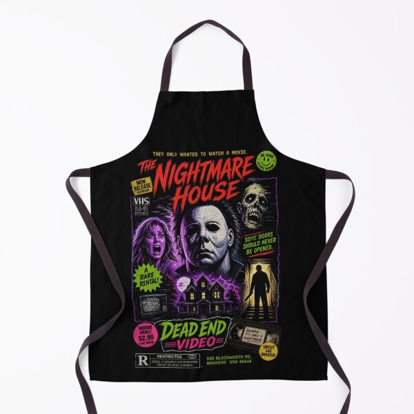 Item preview, Retro VHS Horror Poster – The Nightmare House Slasher Vintage 80s Aesthetic designed and sold by TheClockOutClub.