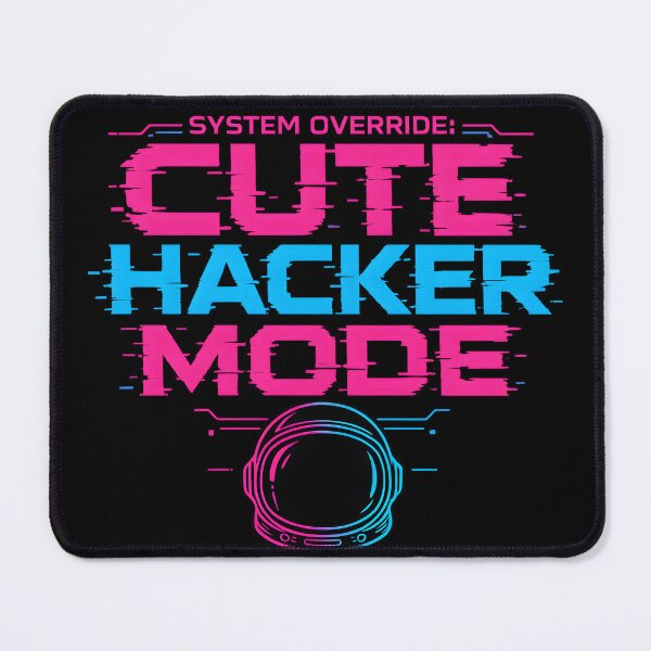 Item preview, System Override Cute Hacker Mode - Cyberpunk Glitch Typography designed and sold by GlitchRaven.
