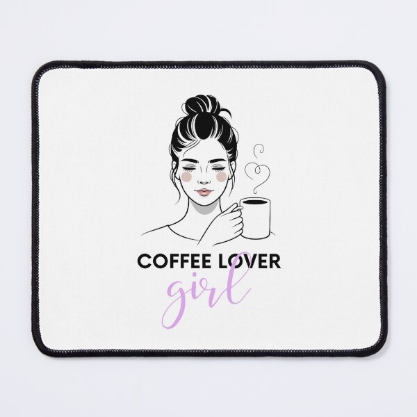 Item preview, Coffee Lover Girl – Messy Bun, Coffee Addict Minimalist Woman designed and sold by ArcticFoxStudio.