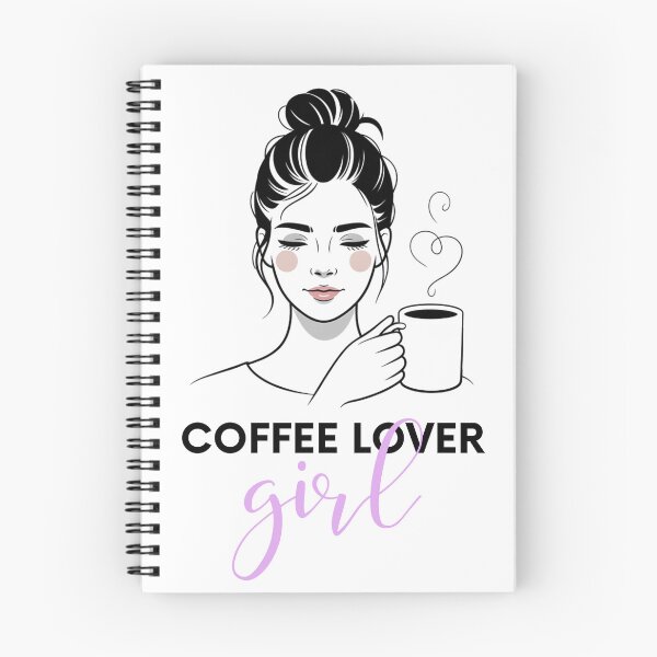 Item preview, Coffee Lover Girl – Messy Bun, Coffee Addict Minimalist Woman designed and sold by ArcticFoxStudio.