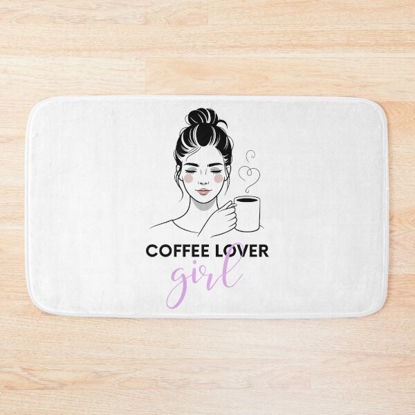 Item preview, Coffee Lover Girl – Messy Bun, Coffee Addict Minimalist Woman designed and sold by ArcticFoxStudio.