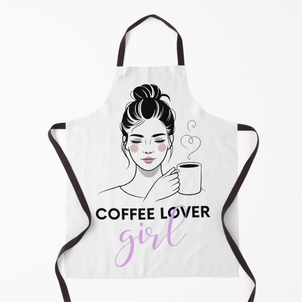 Item preview, Coffee Lover Girl – Messy Bun, Coffee Addict Minimalist Woman designed and sold by ArcticFoxStudio.
