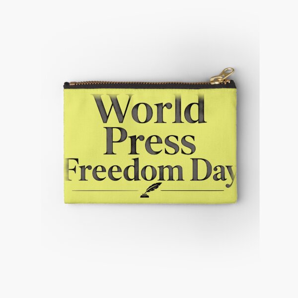 Item preview, Minimalist World Press Freedom Day Typography Print designed and sold by zenjiinspired.