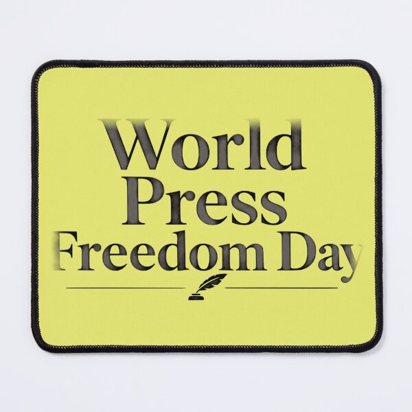 Item preview, Minimalist World Press Freedom Day Typography Print designed and sold by zenjiinspired.