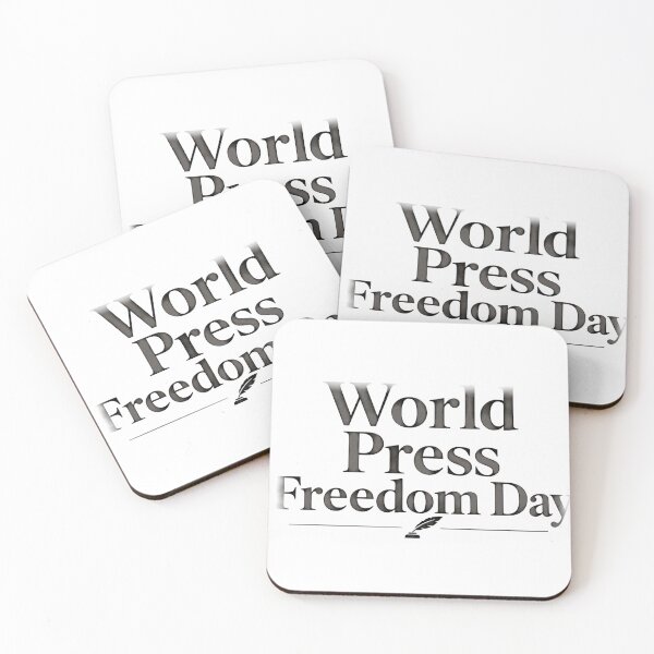 Item preview, Minimalist World Press Freedom Day Typography Print designed and sold by zenjiinspired.