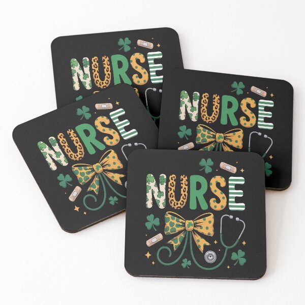 Item preview, Irish Coquette Nurse Stethoscope Scrub St Patricks Day Nurse designed and sold by grounabslaninal.