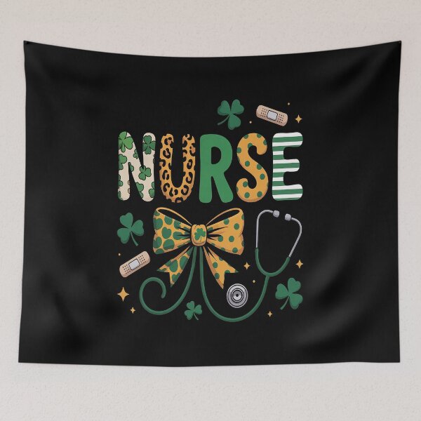 Item preview, Irish Coquette Nurse Stethoscope Scrub St Patricks Day Nurse designed and sold by grounabslaninal.