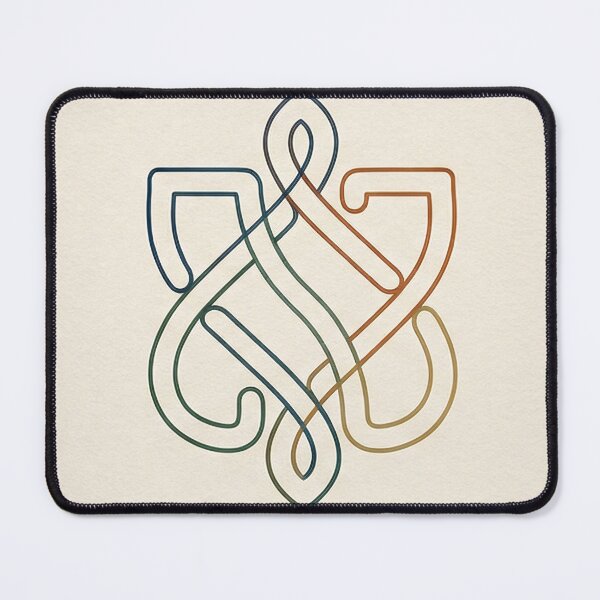 Item preview, Minimalist Celtic Knot Geometric Line Design designed and sold by PixorStudio.