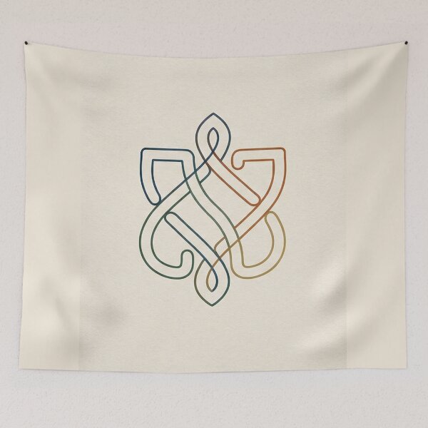 Item preview, Minimalist Celtic Knot Geometric Line Design designed and sold by PixorStudio.