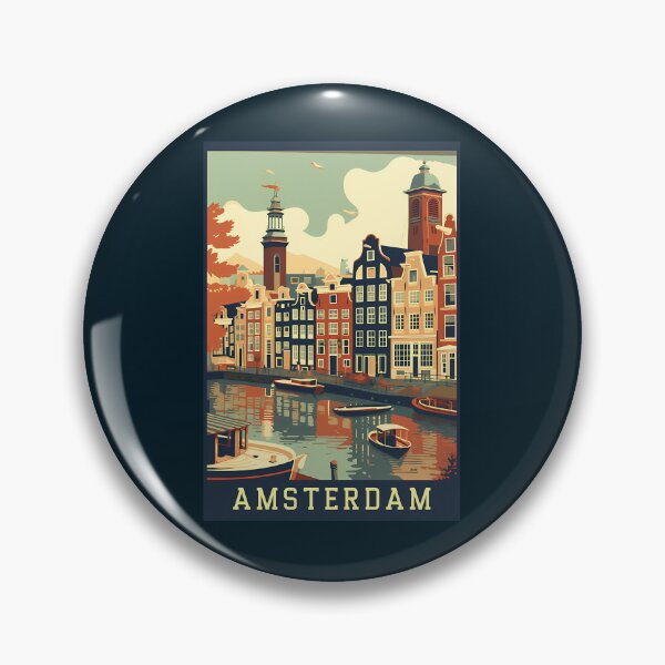 Item preview, 9 Amsterdam Netherlands Vintage Poster designed and sold by brigivantmh.