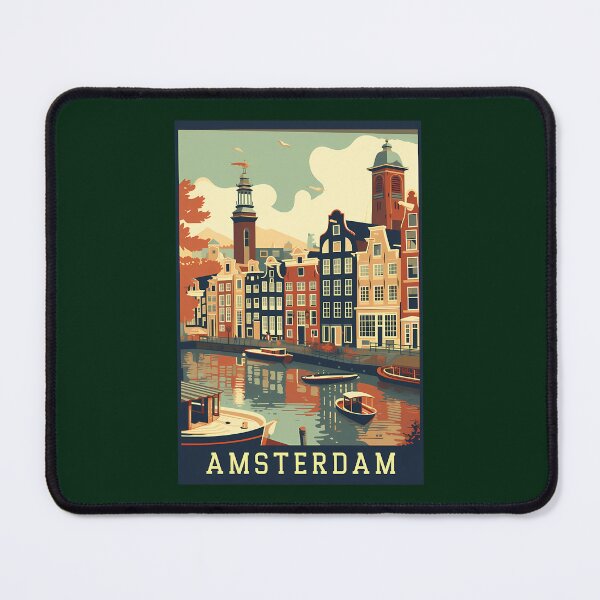 Item preview, 9 Amsterdam Netherlands Vintage Poster designed and sold by brigivantmh.