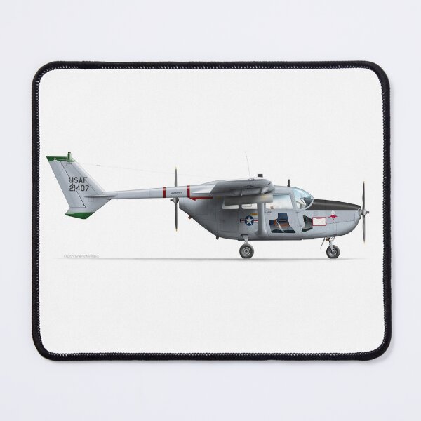 Item preview, CESSNA O-2 designed and sold by Grubby Fingers Aircraft Illustration.