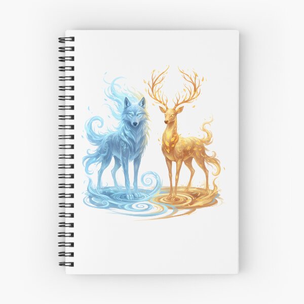 Item preview, Water & Fire Spirit Animals Fantasy Art designed and sold by naragon4289.