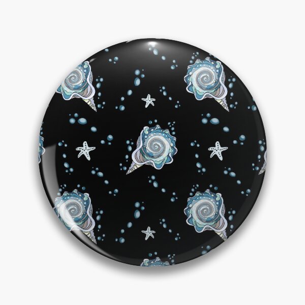 Item preview, Turkish Sea. Blue Seashell Starfish Ocean Pattern designed and sold by Anastasiia Yurevych.