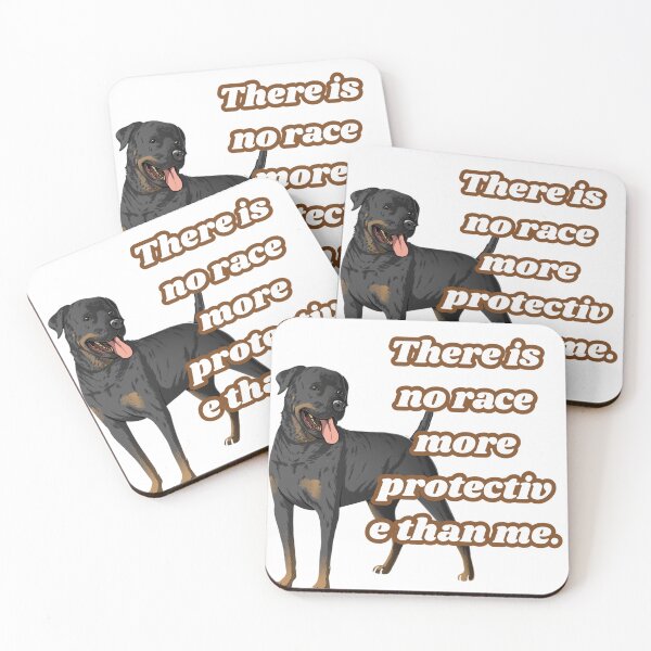 Item preview, Rottweiler dog design with phrase, there is no breed more protective than me. designed and sold by geekmania48.