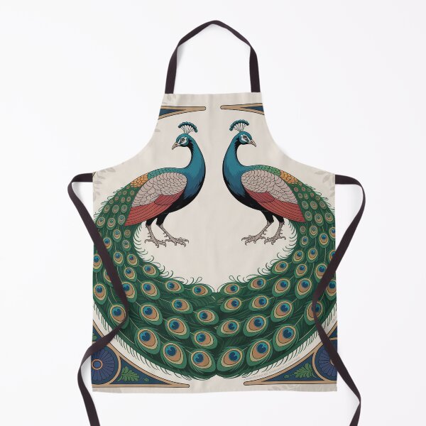 Item preview, Art Nouveau Peacock Wall Art – Luxury Ornamental Jewel Tone Illustration designed and sold by Tamas Das.