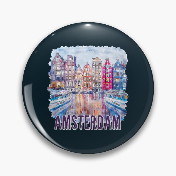 Item preview, 13 Amsterdam Amsterdam Pins Amsterdam Art Print Amsterdam Painting Amsterdam Print Amsterdam Pin designed and sold by brigivantmh.