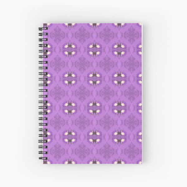 Item preview, elegant curling fern, old fashioned rose pattern on purple designed and sold by Dawna Morton.
