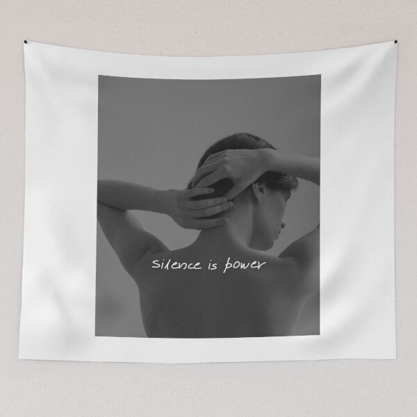 Item preview, Quiet Strength Quote Aesthetic – Minimalist Back Portrait Art designed and sold by Ve & Co.