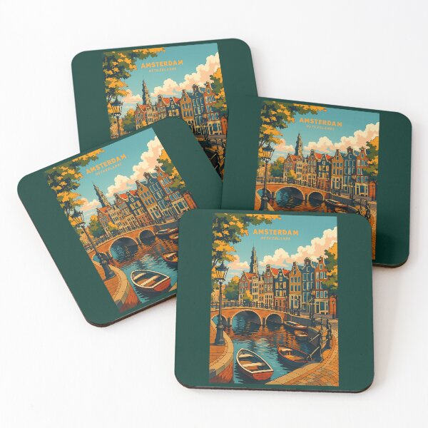 Item preview, 18 Amsterdam Vintage Style Illustration designed and sold by brigivantmh.