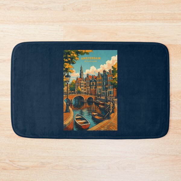 Item preview, 18 Amsterdam Vintage Style Illustration designed and sold by brigivantmh.