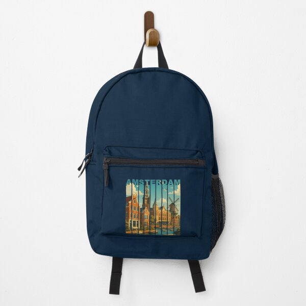 Item preview, 19 Greetings From Amsterdam Neatherland - Modern Colorful City View designed and sold by brigivantmh.