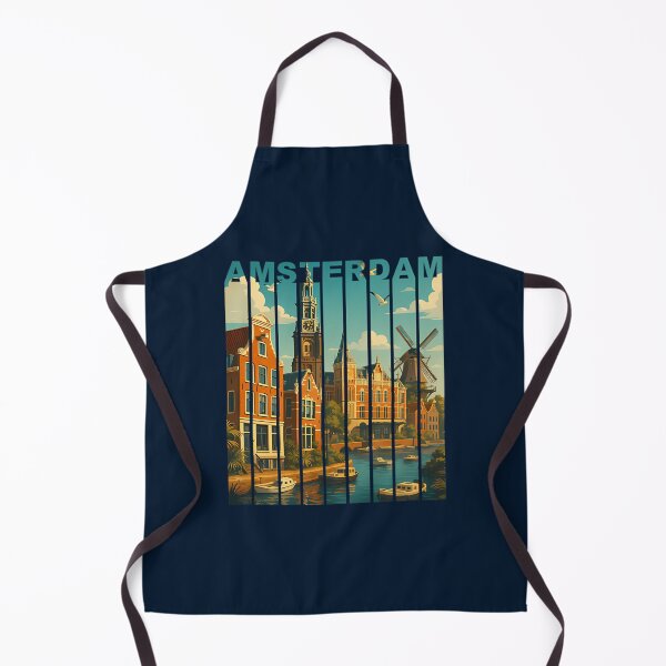 Item preview, 19 Greetings From Amsterdam Neatherland - Modern Colorful City View designed and sold by brigivantmh.