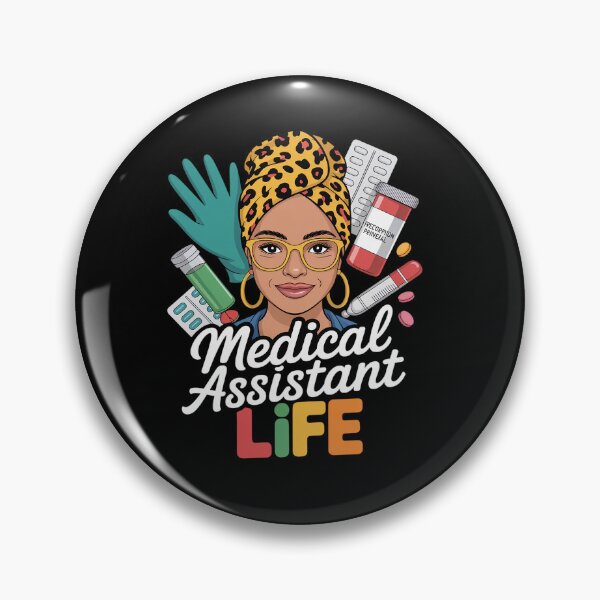 Item preview, Medical Assistant Messy Bun Afro African History Months Life designed and sold by grounabslaninal.