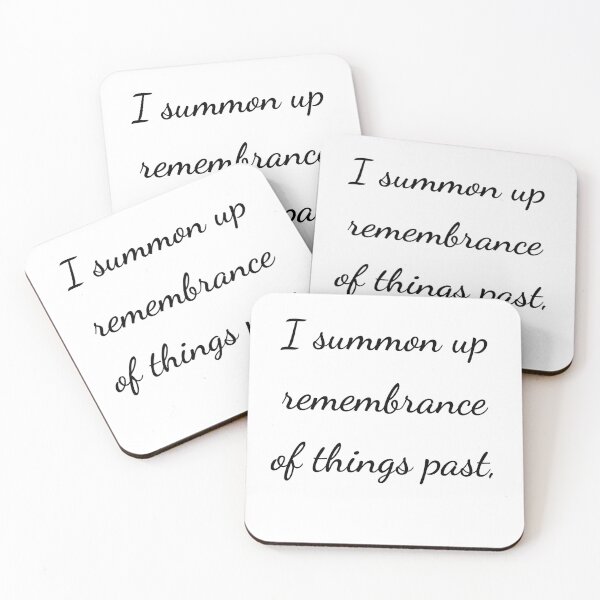 Item preview, "I summon up remembrance of things past," - handwriting black designed and sold by ariksworld.