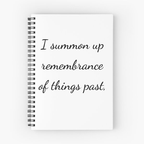 Item preview, "I summon up remembrance of things past," - handwriting black designed and sold by ariksworld.