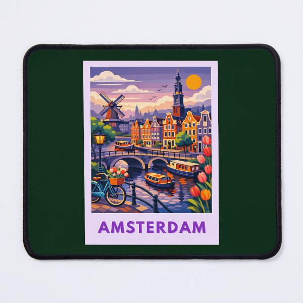 Item preview, 45 Amsterdam At Sunset - Postcard designed and sold by brigivantmh.